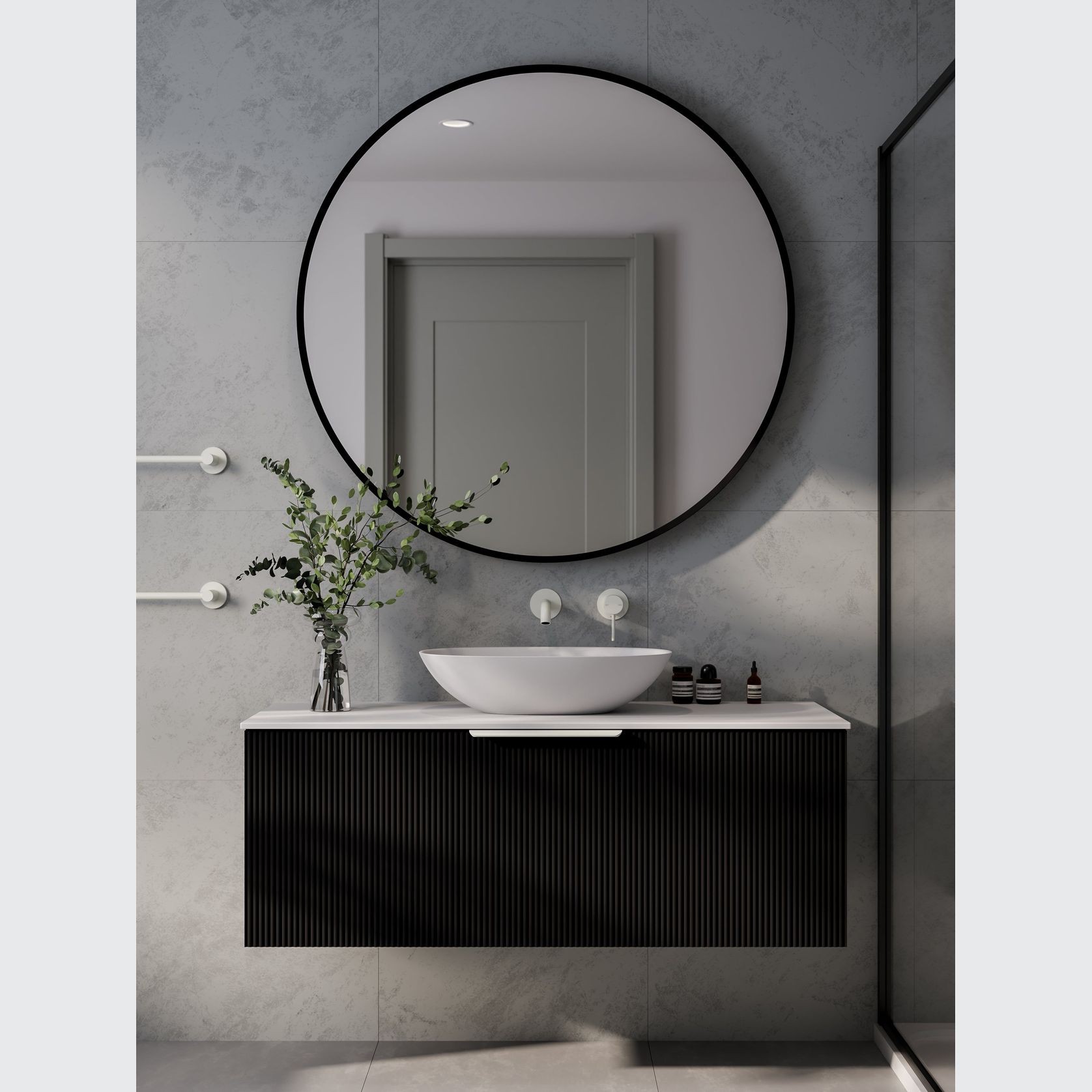 Lineare 1200 Pillar Single Drawer Vanity gallery detail image