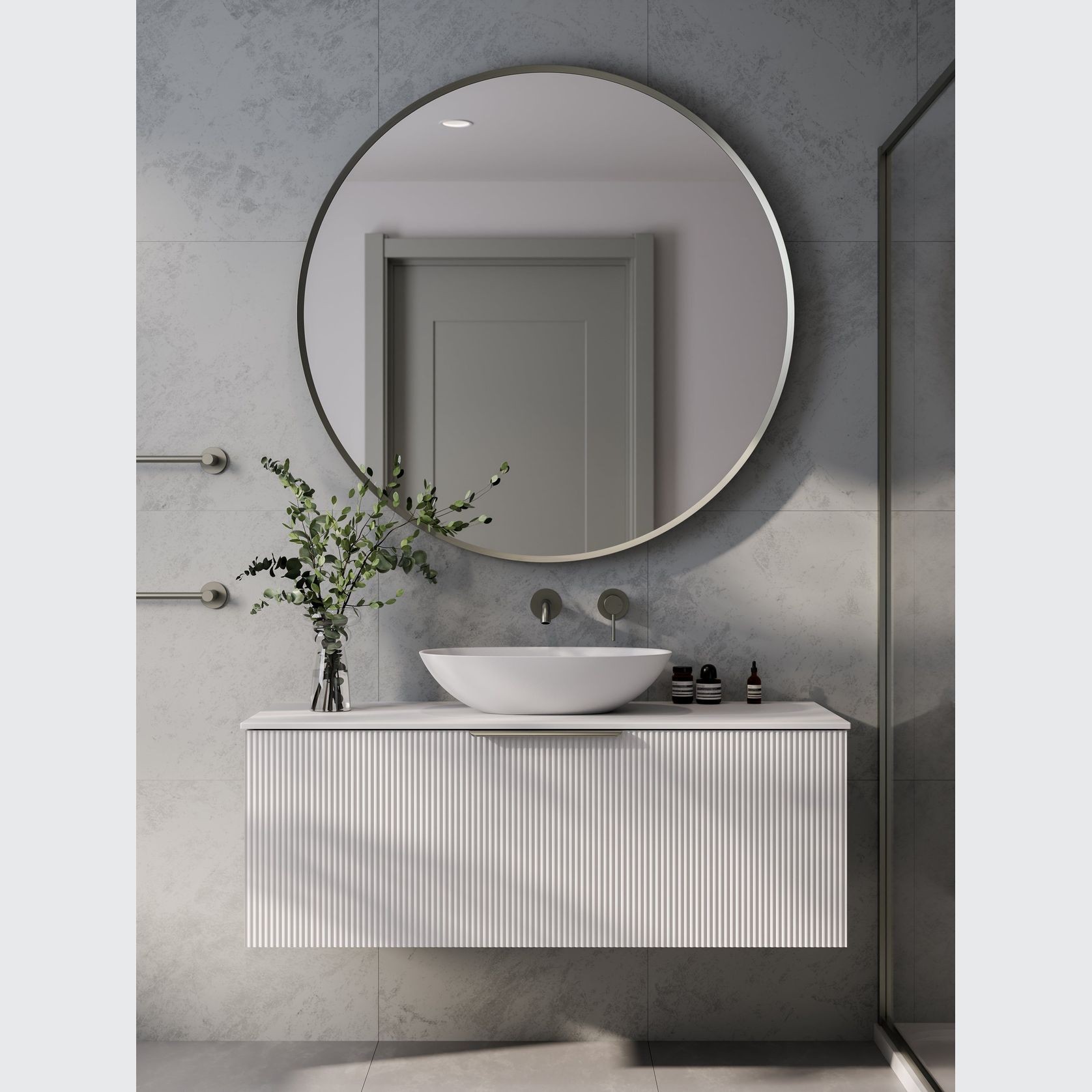 Lineare 1200 Pillar Single Drawer Vanity gallery detail image