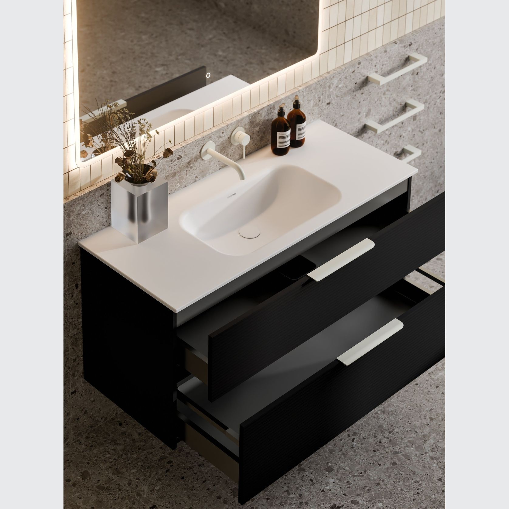 Lineare 1200 Orchard Double Drawer Vanity gallery detail image