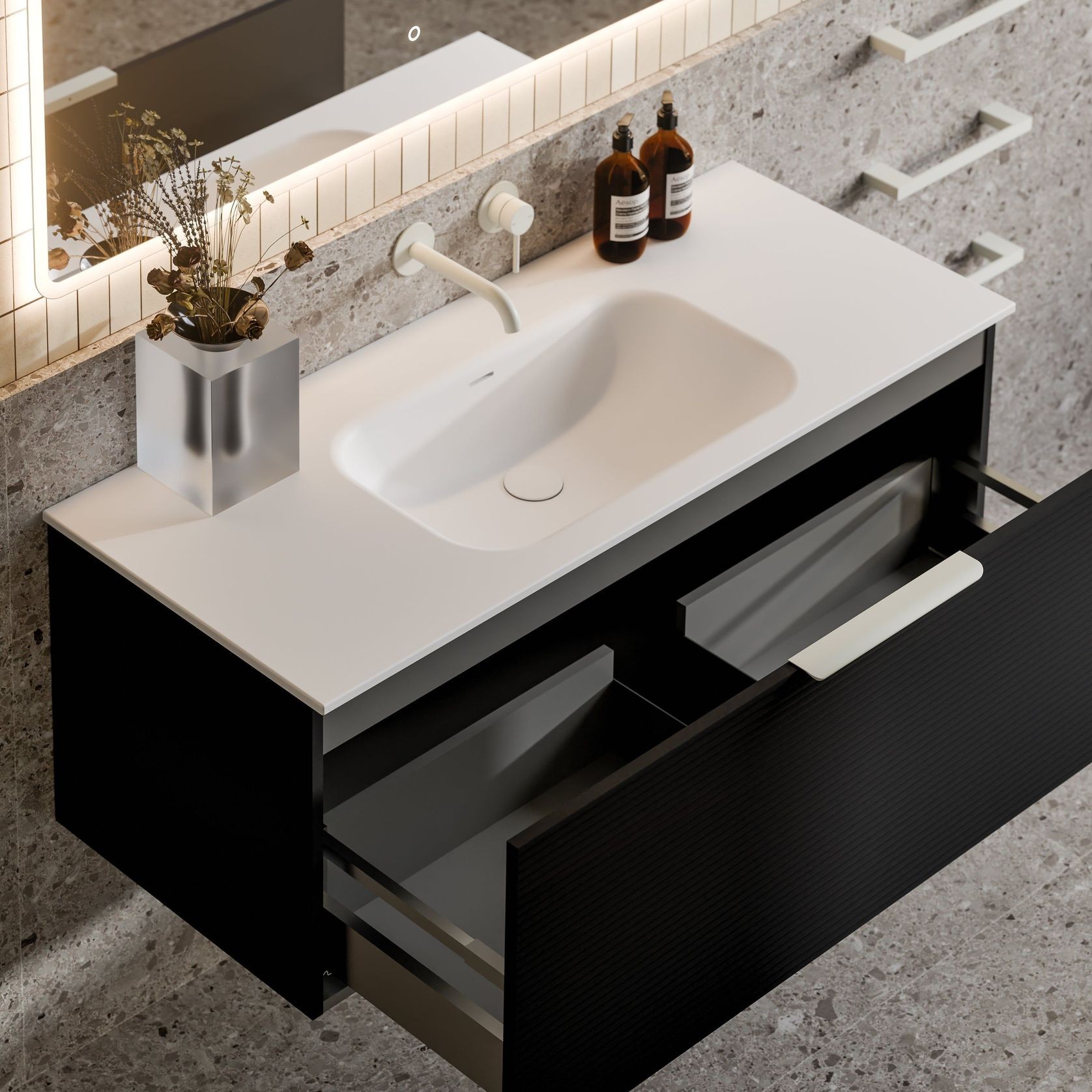 Lineare 1200 Orchard Single Drawer Vanity gallery detail image
