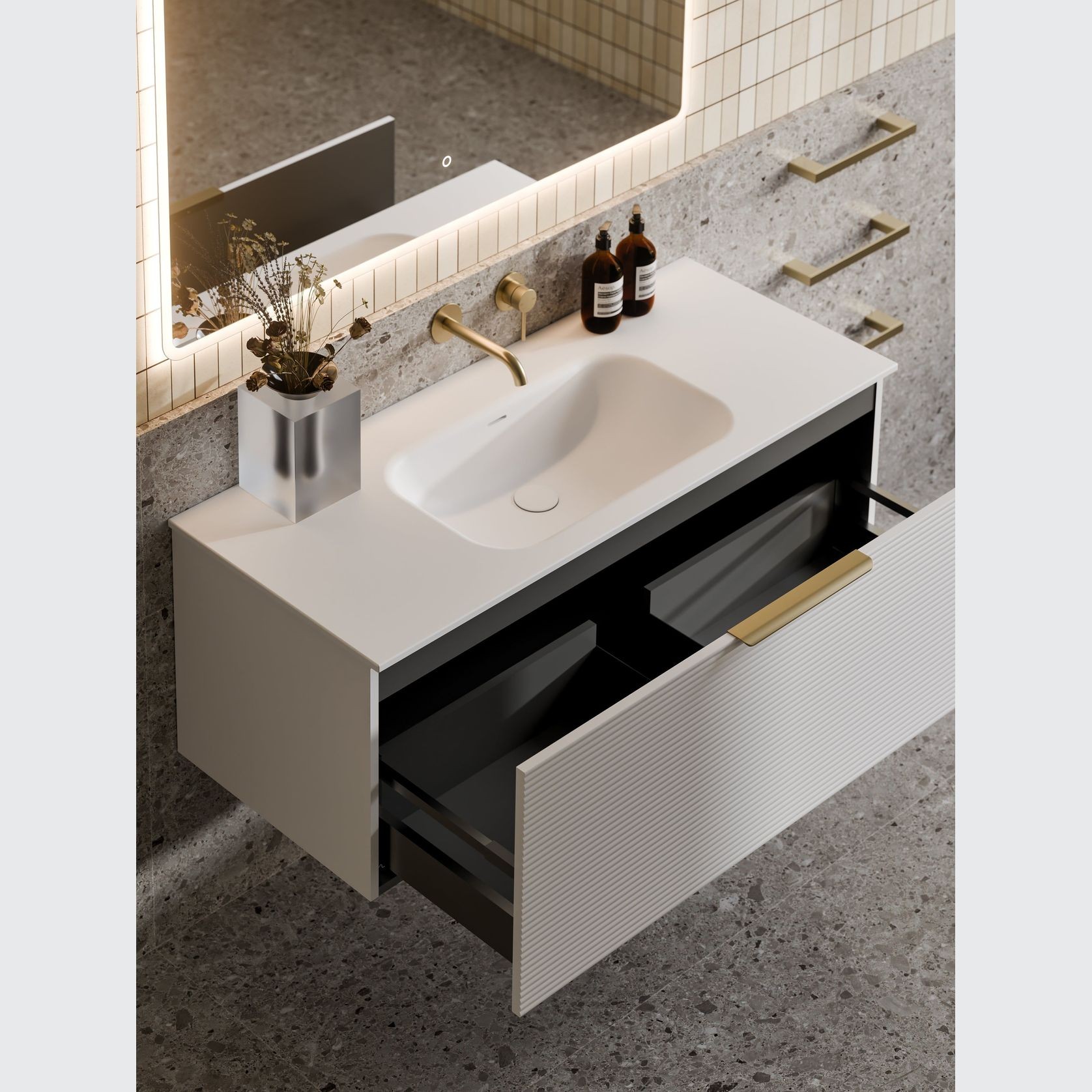 Lineare 1200 Orchard Single Drawer Vanity gallery detail image