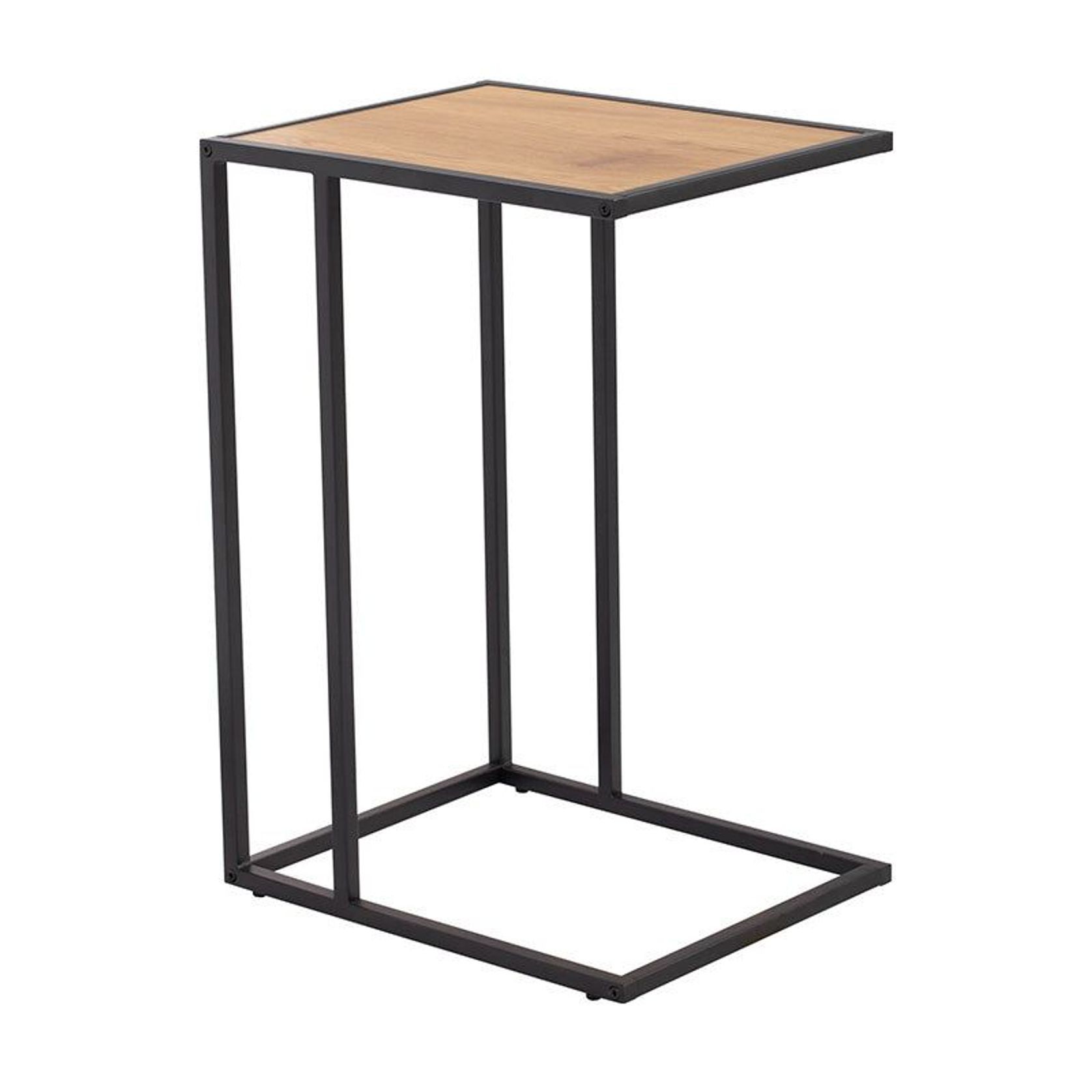 BRADFORD Laptop Table - Natural & Black gallery detail image