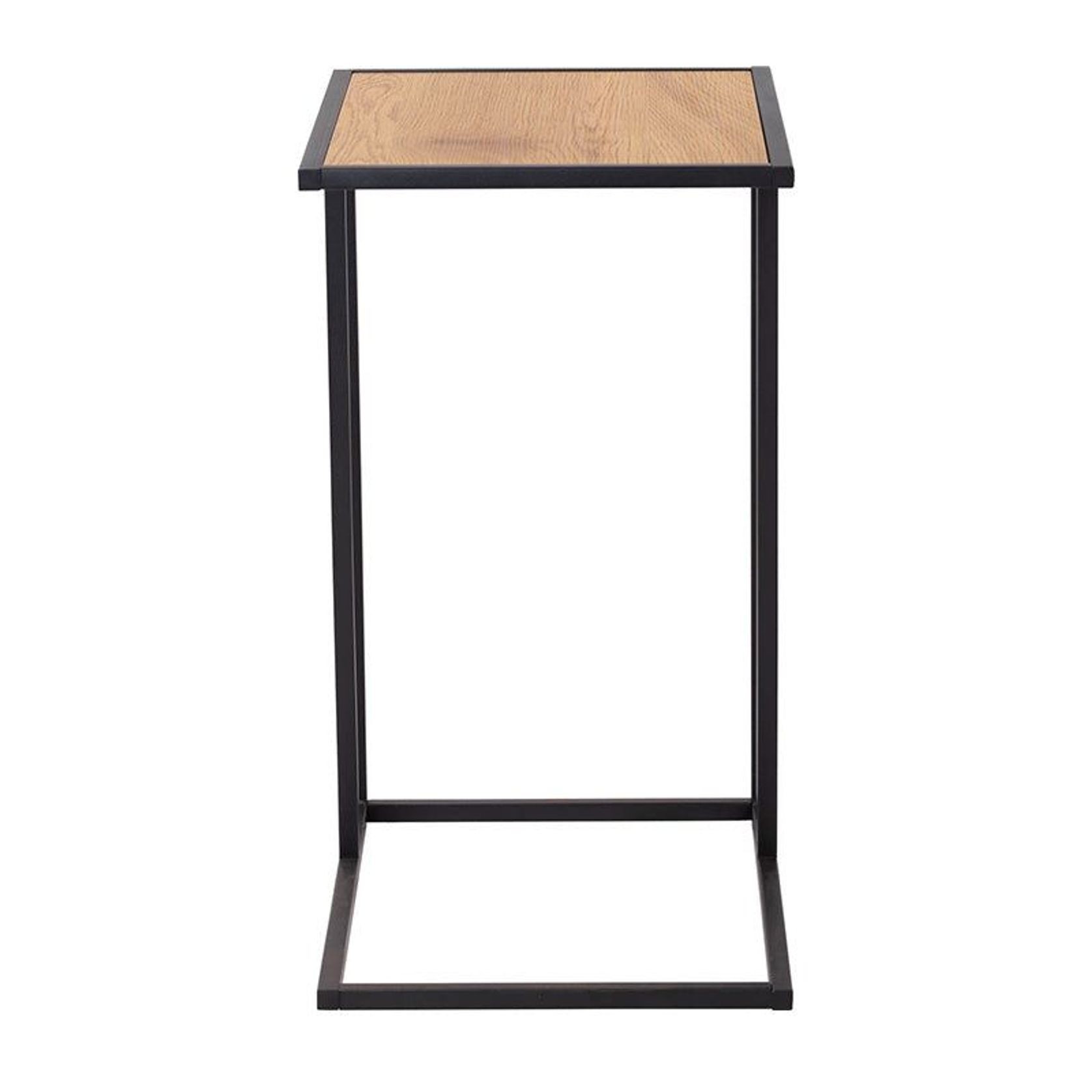 BRADFORD Laptop Table - Natural & Black gallery detail image