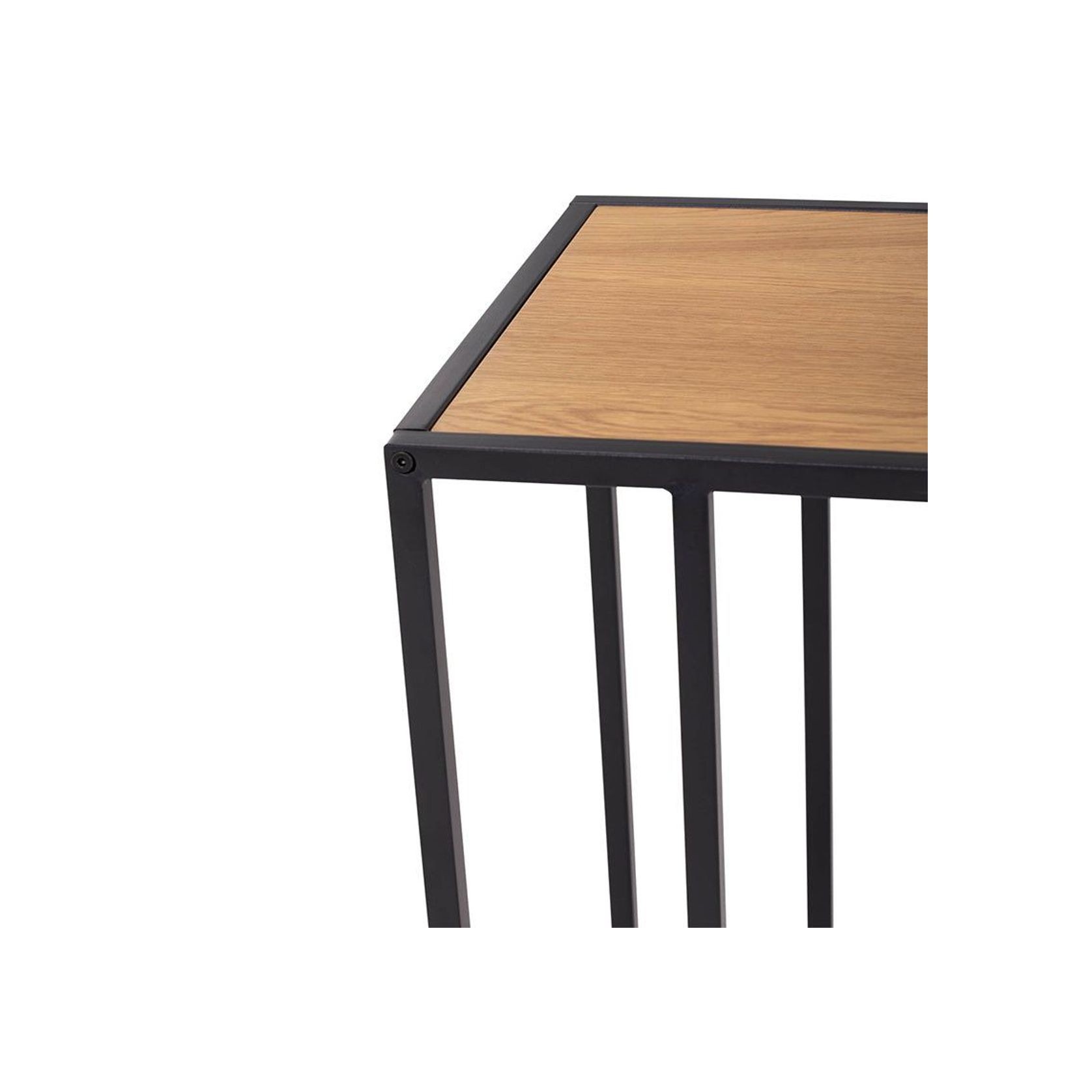 BRADFORD Laptop Table - Natural & Black gallery detail image