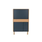 BARTON Study Desk 71cm - Blue & Natural gallery detail image