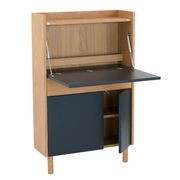 BARTON Study Desk 71cm - Blue & Natural gallery detail image