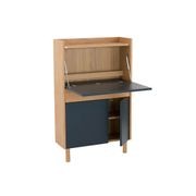 BARTON Study Desk 71cm - Blue & Natural gallery detail image