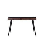 RETH Study Desk 120cm - Walnut & Black gallery detail image