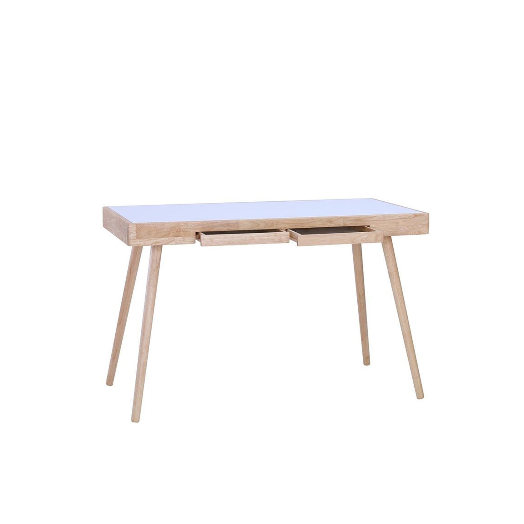 RETH Study Desk 120cm - Natural & White gallery detail image