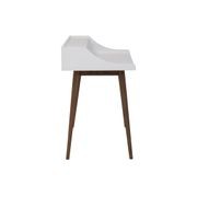 LAGOM Study Desk 120cm - White & Walnut gallery detail image
