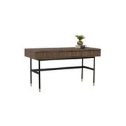 HAMILTON Study Desk Solid Acacia Wood 140cm - Toffee gallery detail image