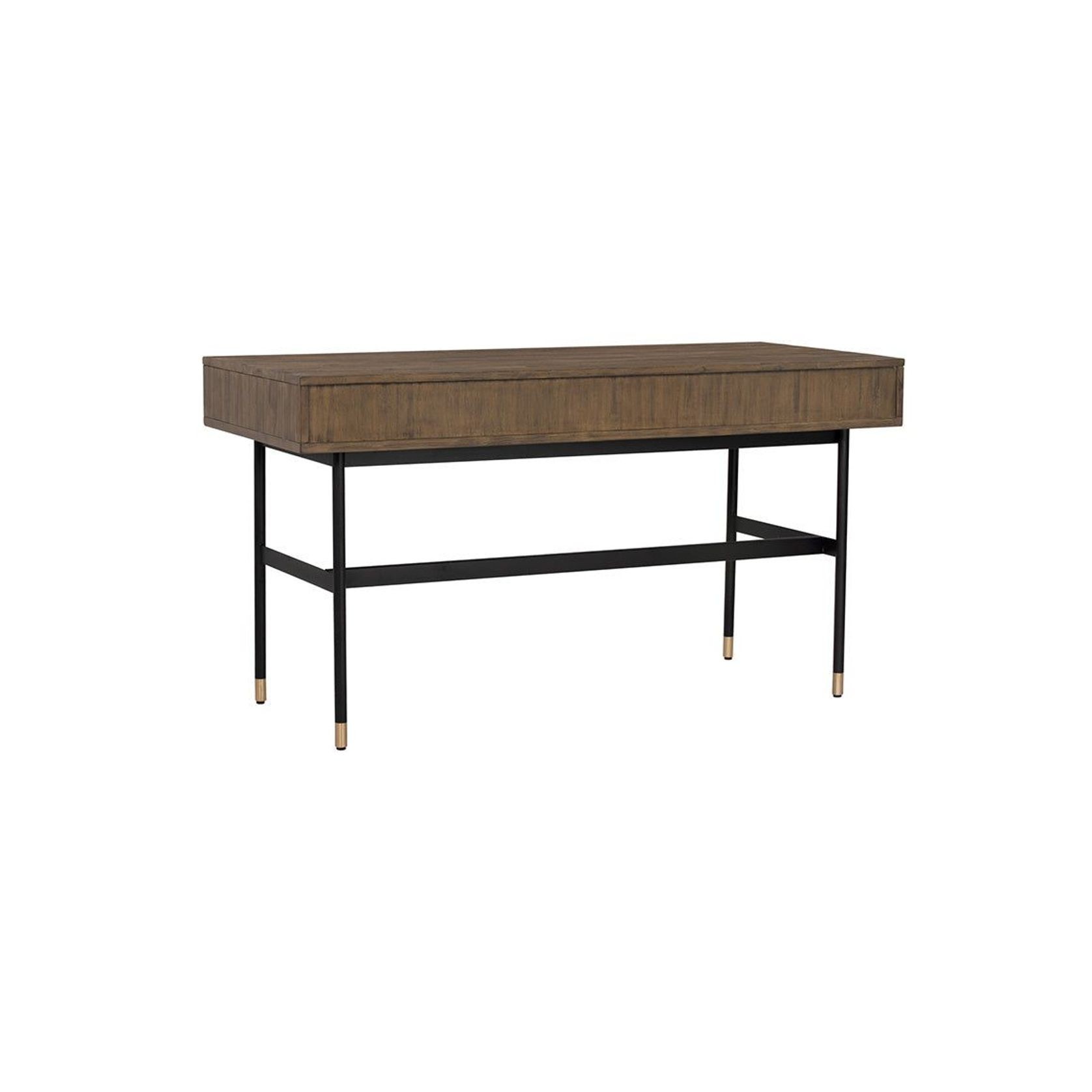 HAMILTON Study Desk Solid Acacia Wood 140cm - Toffee gallery detail image