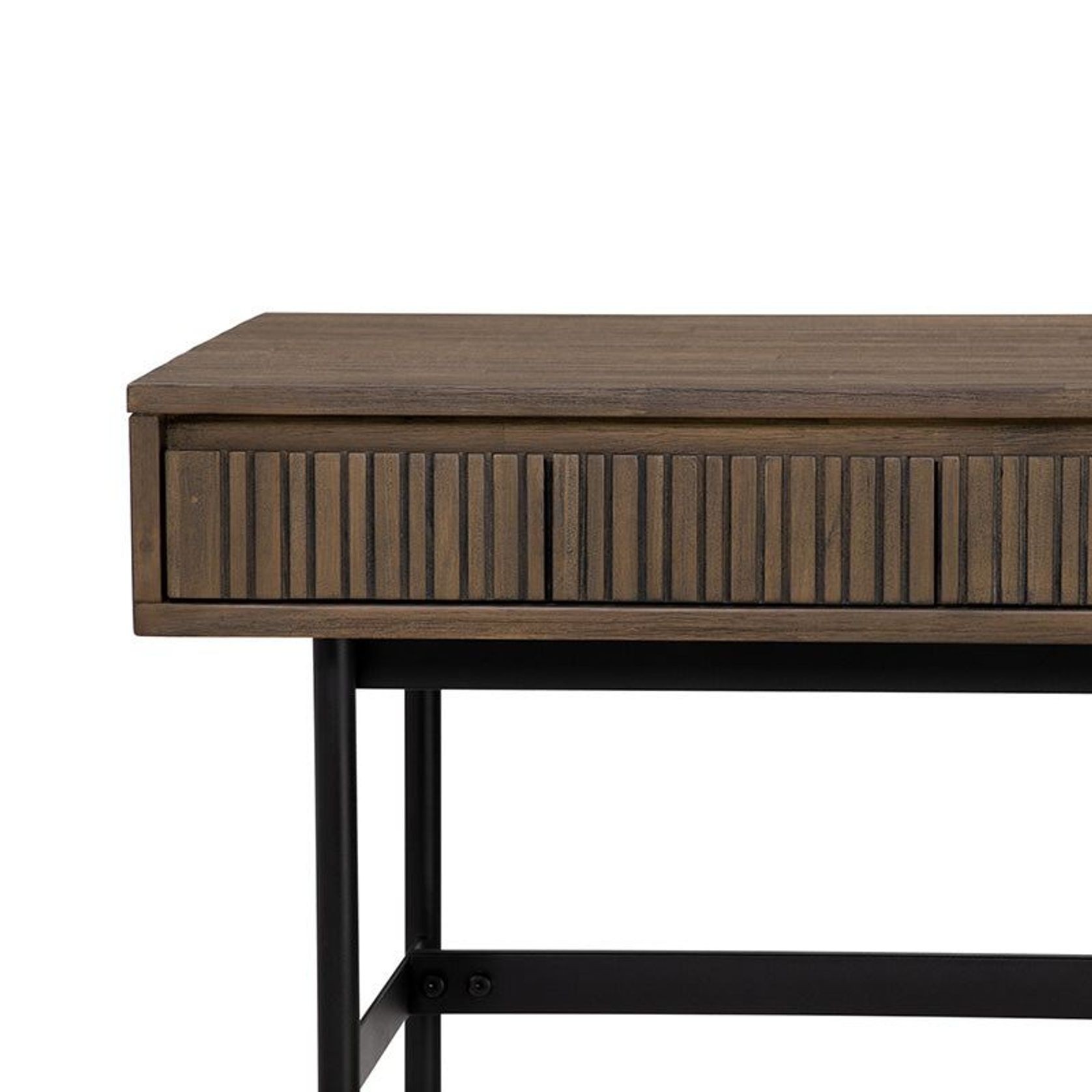 HAMILTON Study Desk Solid Acacia Wood 140cm - Toffee gallery detail image