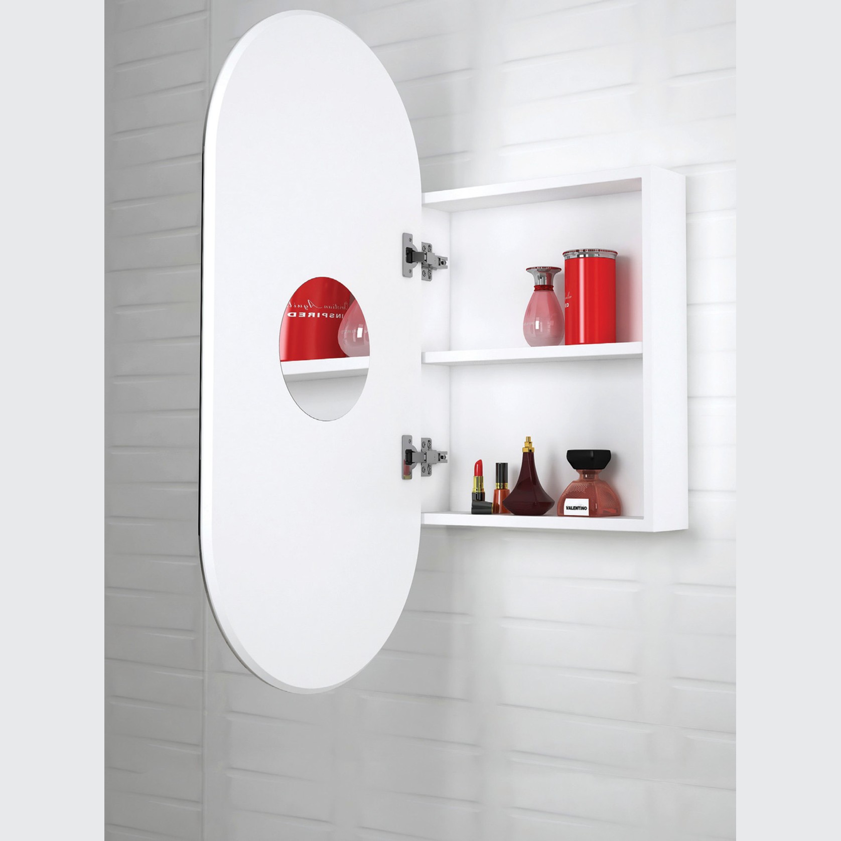 Otti Noosa Matte White 900mm Shaving Cabinet gallery detail image