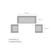 Sandpiper 2.0 Outdoor Sectional Left Arm Loveseat gallery detail image