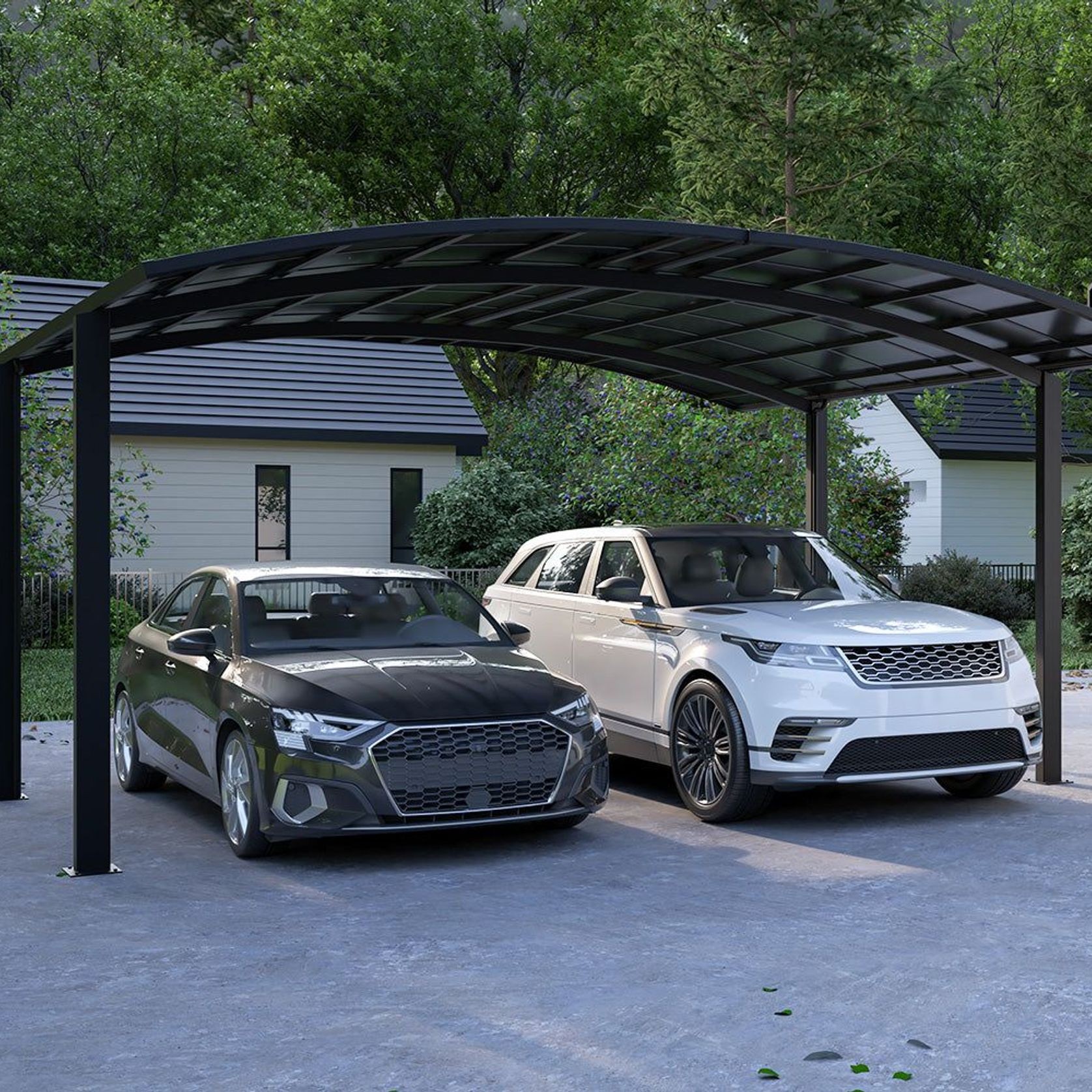 Two Car Double Carport 560 x 550 x 316cm gallery detail image