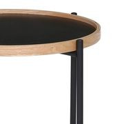 TANIX Side Table - Round - Black gallery detail image
