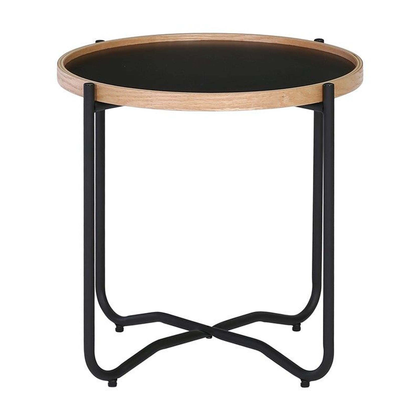TANIX Side Table - Round - Black gallery detail image