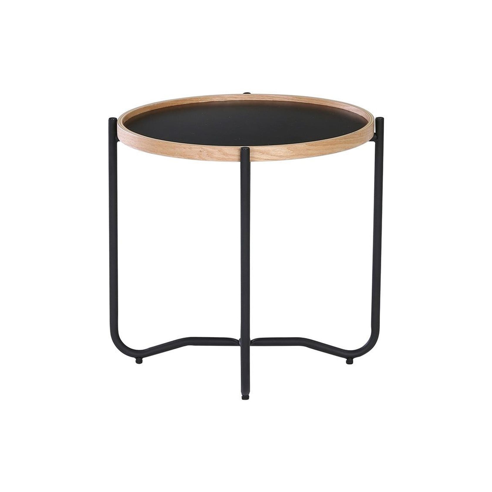 TANIX Side Table - Round - Black gallery detail image