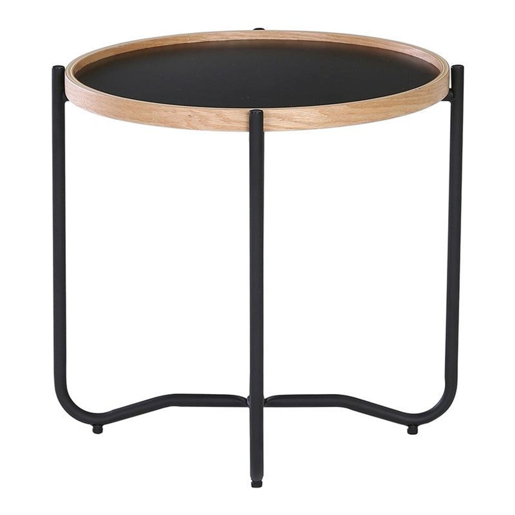 TANIX Side Table - Round - Black gallery detail image