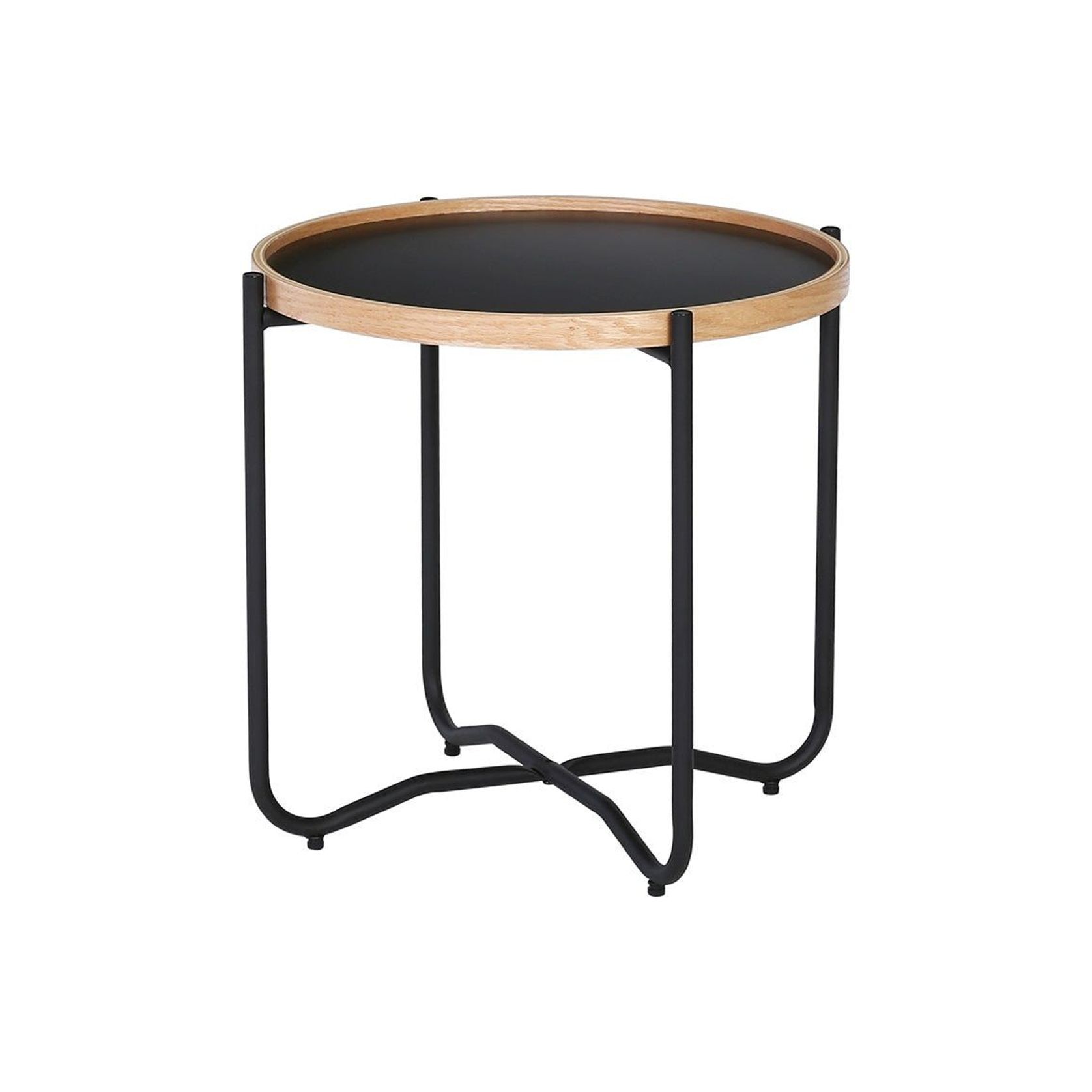 TANIX Side Table Round Black ArchiPro AU