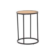 BRADFORD Side Table 40cm - Natural & Black gallery detail image