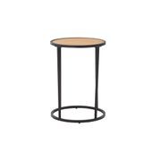 BRADFORD Side Table 40cm - Natural & Black gallery detail image