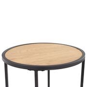 BRADFORD Side Table 40cm  - Natural & Black gallery detail image