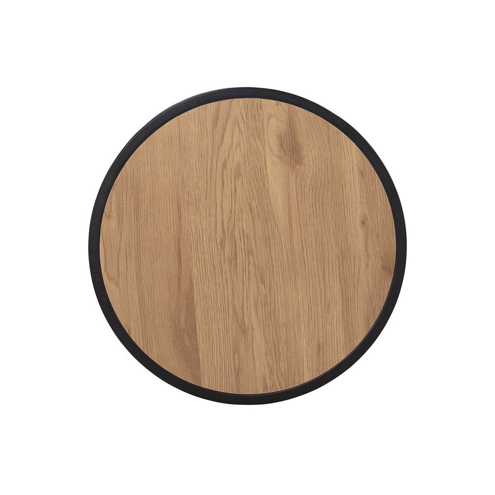 BRADFORD Side Table 40cm - Natural & Black gallery detail image