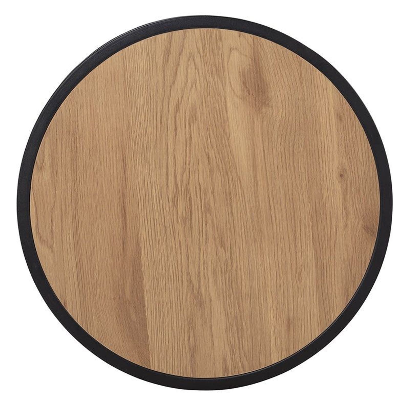 BRADFORD Side Table 40cm  - Natural & Black gallery detail image