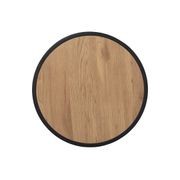 BRADFORD Side Table 40cm - Natural & Black gallery detail image