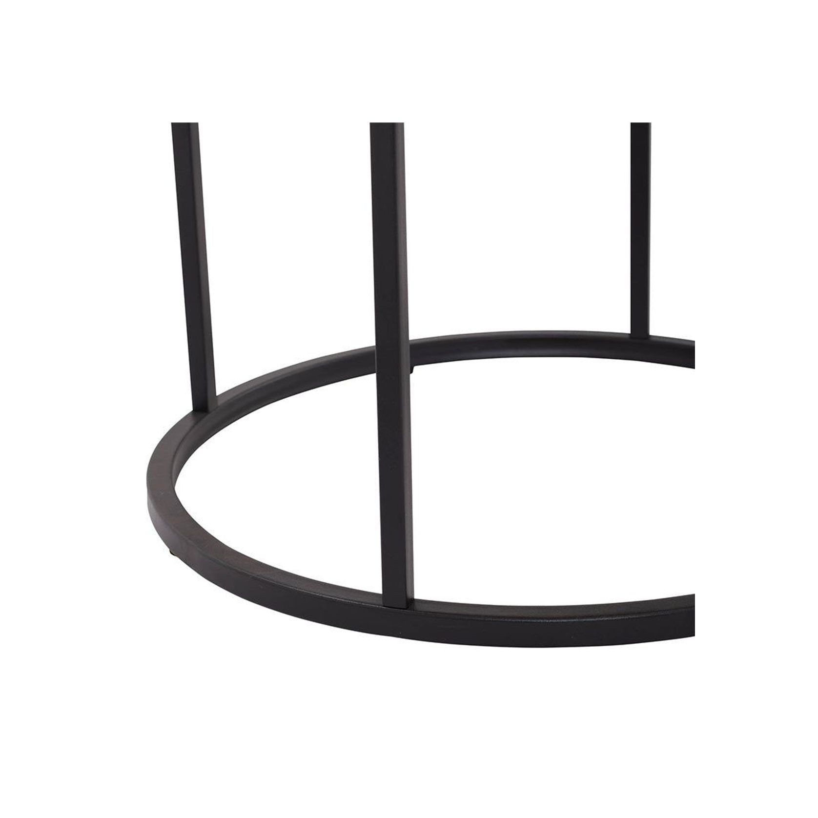 BRADFORD Side Table 45cm - Natural & Black gallery detail image