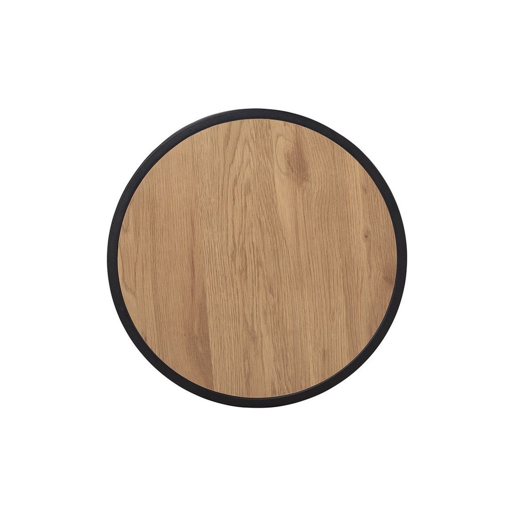 BRADFORD Side Table 45cm - Natural & Black gallery detail image