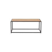 BRADFORD Coffee Table 100cm - Natural & Black gallery detail image