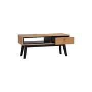 CASTOR Coffee Table 100cm - Natural, Navy Blue & Black gallery detail image