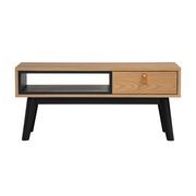 CASTOR Coffee Table 100cm - Natural, Navy Blue & Black gallery detail image