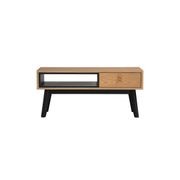 CASTOR Coffee Table 100cm - Natural, Navy Blue & Black gallery detail image