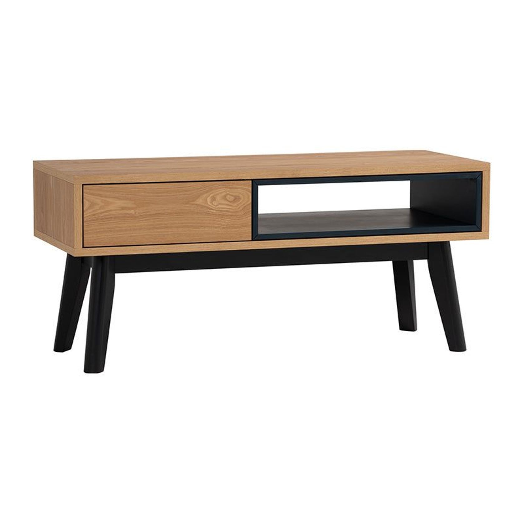 CASTOR Coffee Table 100cm - Natural, Navy Blue & Black gallery detail image