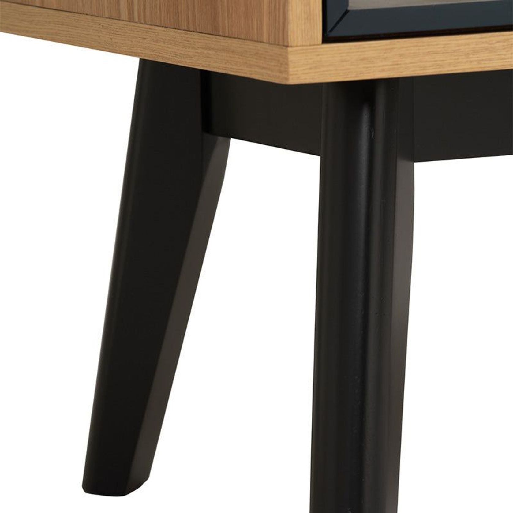 CASTOR Coffee Table 100cm - Natural, Navy Blue & Black gallery detail image