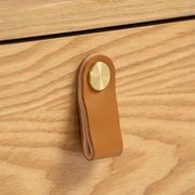 CASTOR Coffee Table 100cm - Natural, Navy Blue & Black gallery detail image