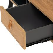 CASTOR Coffee Table 100cm - Natural, Navy Blue & Black gallery detail image