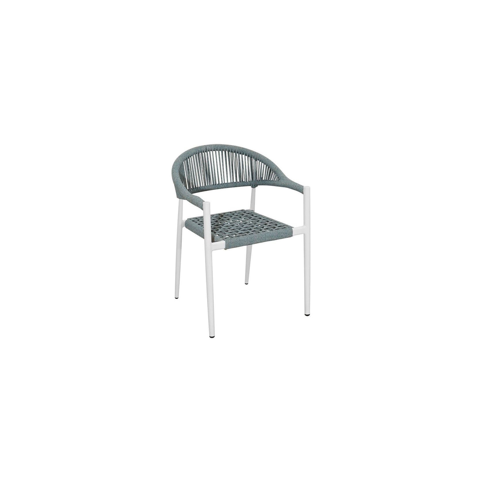 Magpie Aluminium And Rope Dining Chair gallery detail image