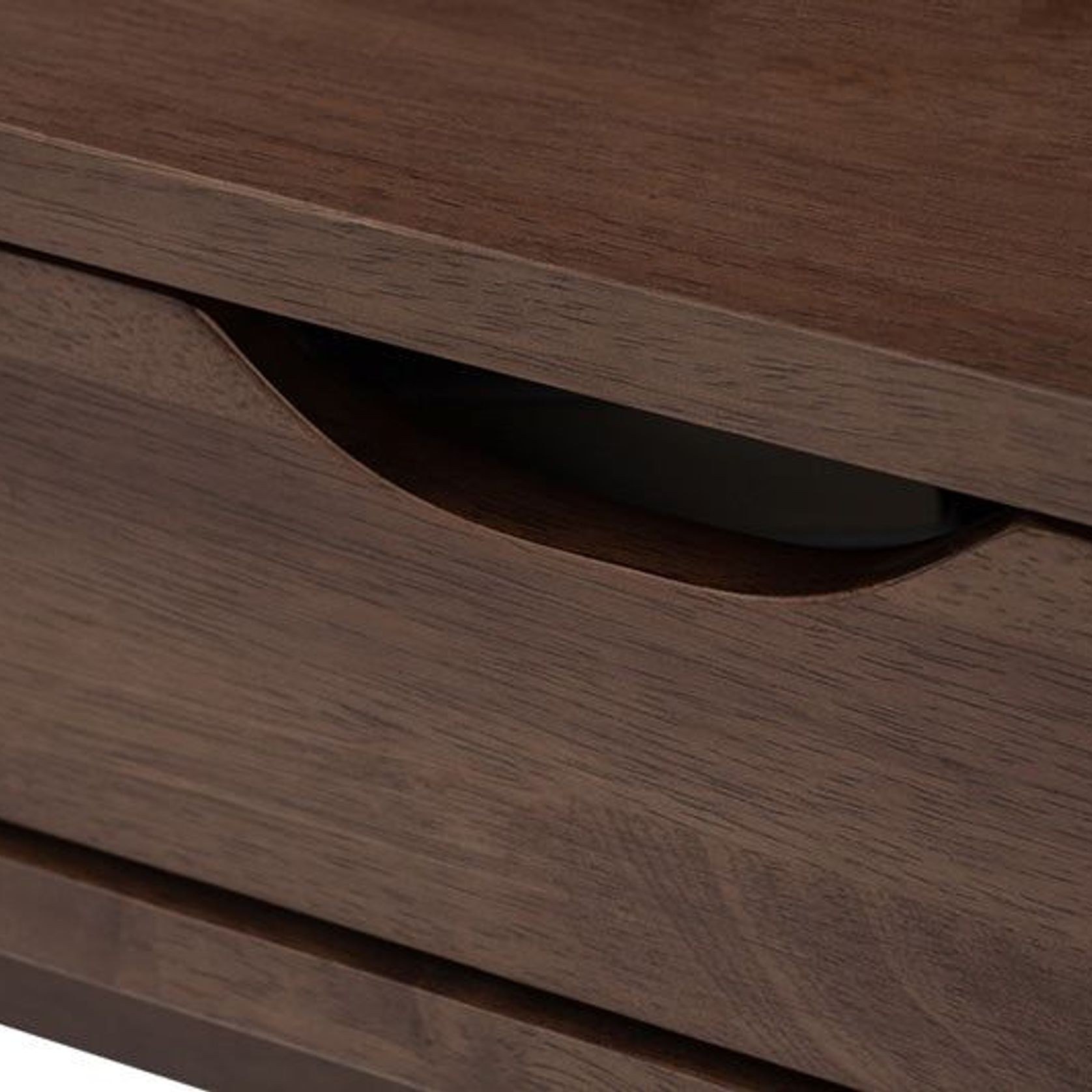 LAMAR Console Table with 2 Drawers 122cm - Walnut gallery detail image