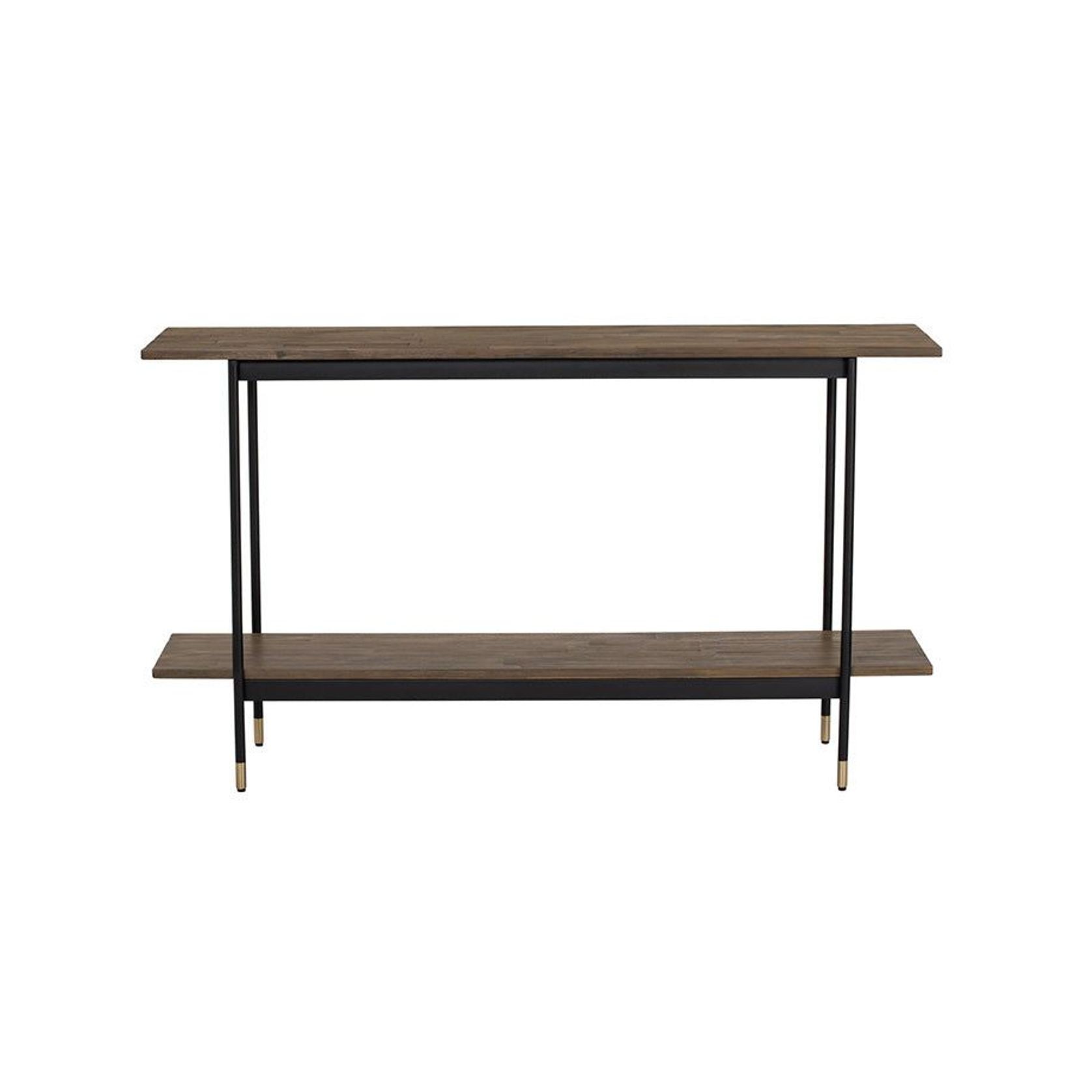 HAMILTON Console Table Solid Acacia Wood 140cm - Toffee gallery detail image