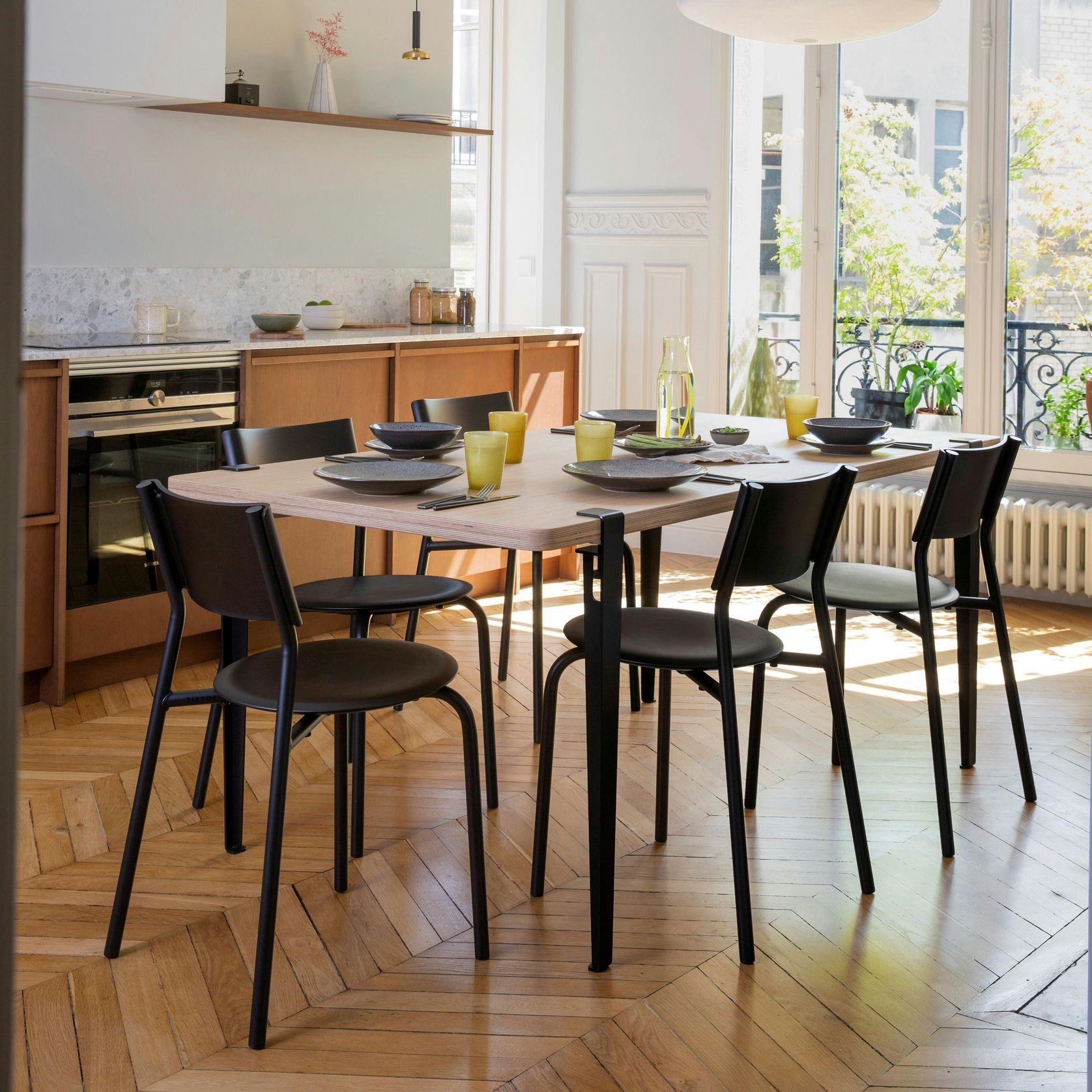Tiptoe Dining Table  - Oak Veneer gallery detail image