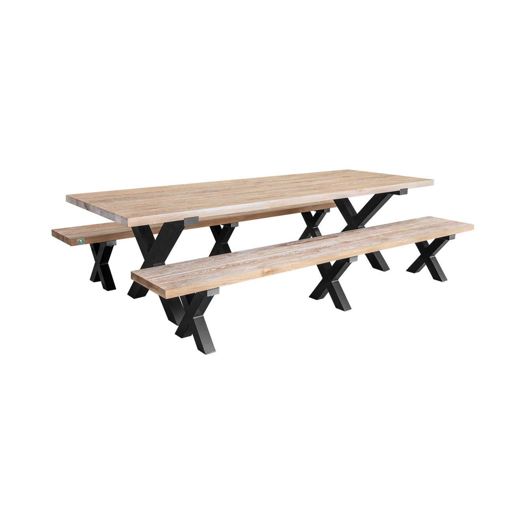 Fortico X-leg Teak Table 280cm gallery detail image