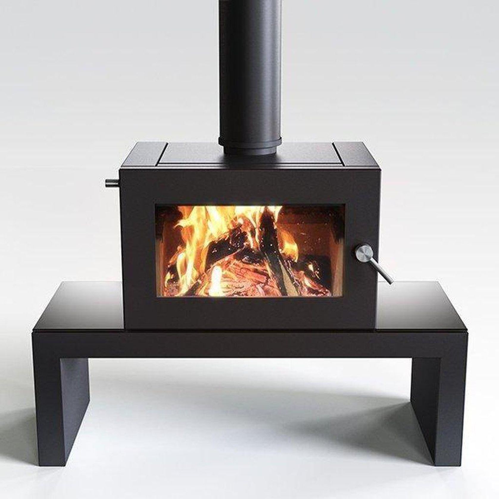 Blaze B905 Wood Fireplace w/ Coffee Table, Remote Control & Fan gallery detail image