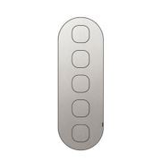 13 Carbon 5 Gang Switch Grid Faceplate gallery detail image