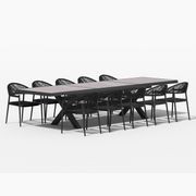 Accentor Extendable Table (240-360)cm With Magpie Chairs 11-Piece Outdoor Dining Set gallery detail image