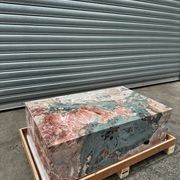 Block Coffee Table - Seasonal Pink Marble - Small | Natural Stone Co. gallery detail image